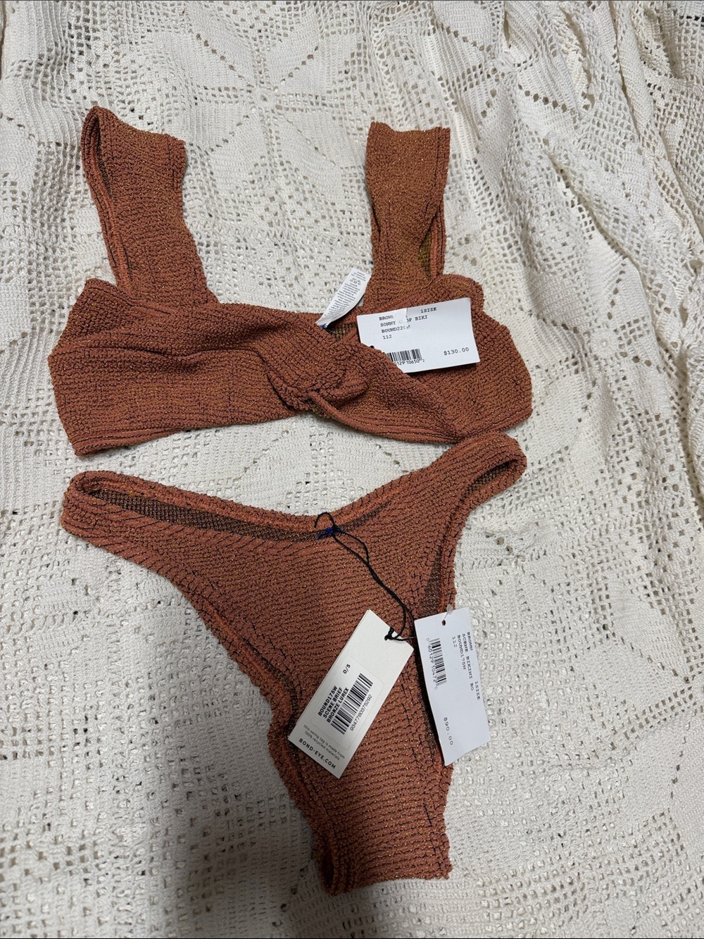 Bond-eye sonny bikini top bronze w/ bottom